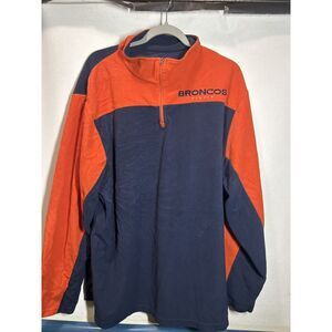 Denver Broncos 1/4 Zip Fleece Pullover Jacket 2XL - NFL